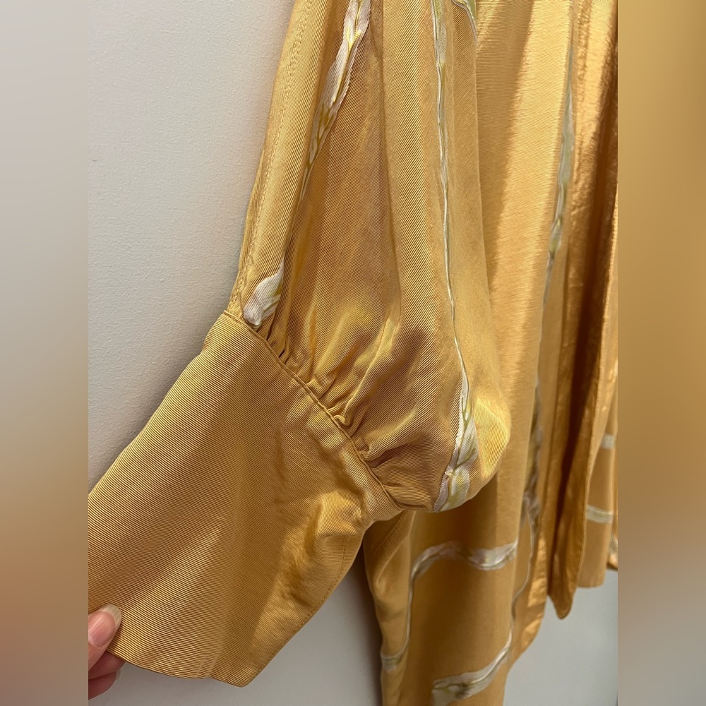 Vtg Terry & Toni 80s Hand-Painted Kimono Jacket Reversible | Artwear Duster OS - Picture 5 of 9